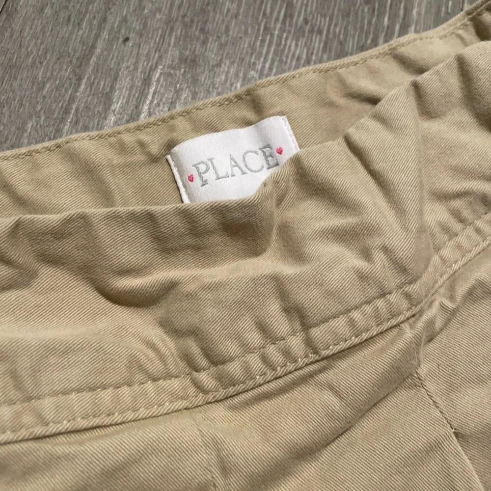 Place Beige Pleated Skirt